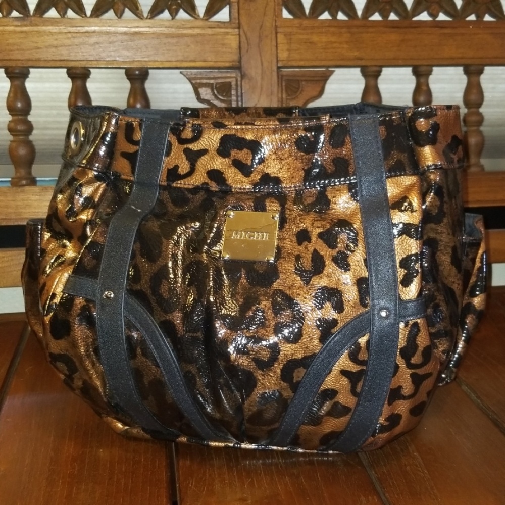 Michi demi shell Leppard print